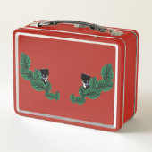 Lunch Box Deux chatons avec Feuille (Dos)