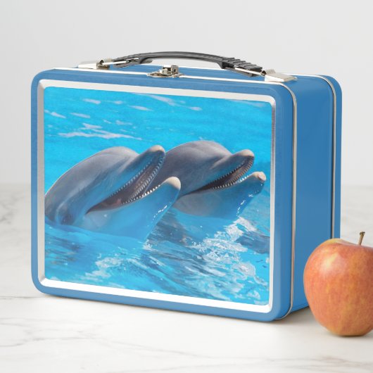 Lunch Box Deux dauphins (En situation)