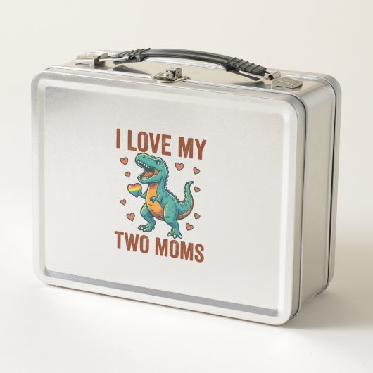 Lunch Box Deux mamans fières de la conception de T-Shirt vec (Devant)