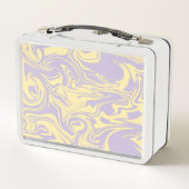 Lunch Box Déversement - Jaune pastel et violet (Dos)