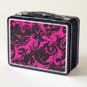 Lunch Box Déversement - Magenta et noir (Dos)