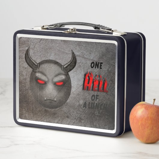 Lunch Box Devilmoji Vintage (En situation)