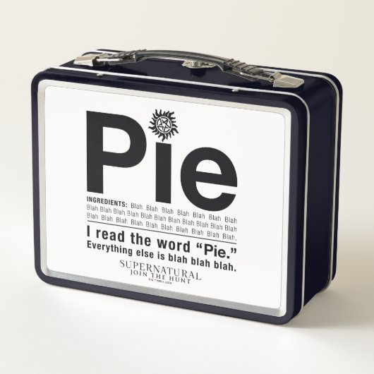 Lunch Box Devis surnaturel "à tarte" (Dos)