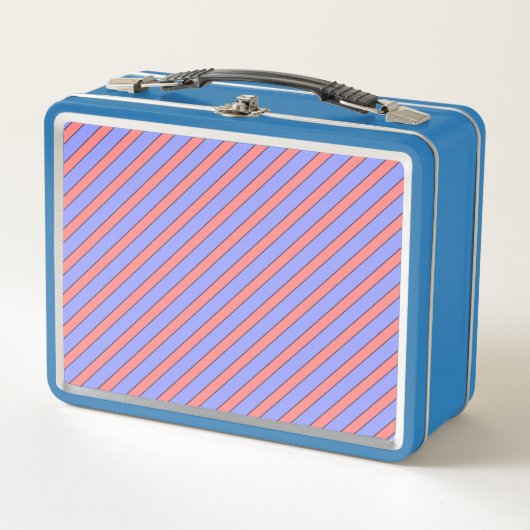 Lunch Box Diagonale rose et pourpre (Devant)