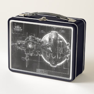 Lunch Box Diagramme noir de la base Sci-Fi