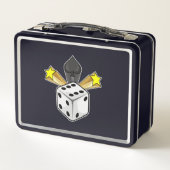 Lunch Box Dice au Poker avec pique et étoiles (Dos)