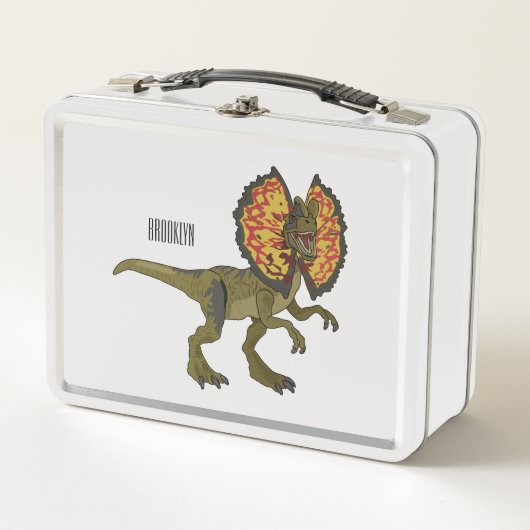 Lunch Box Dilophosaurus dessin animé (Devant)
