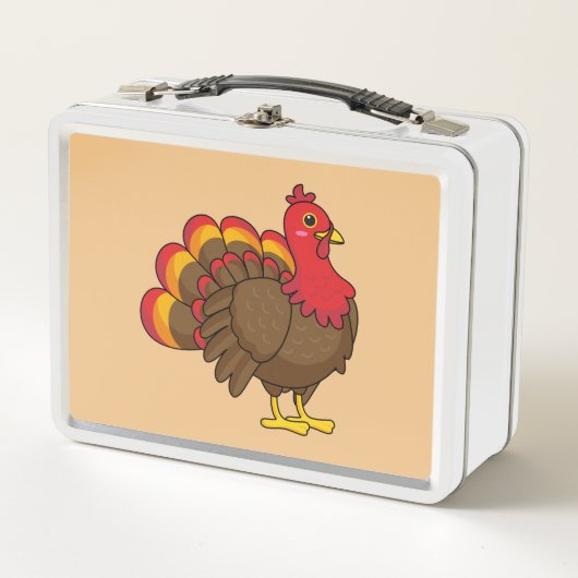 Lunch Box Dinde de dessin animé mignonne (Devant)