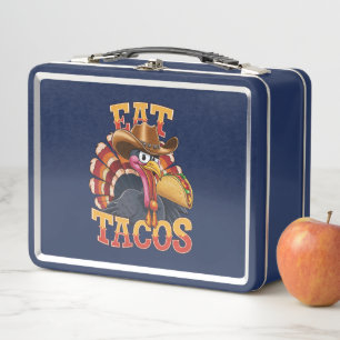 Lunch Box Dinde de Thanksgiving Manger des Tacos Drôle Mexi