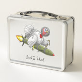Lunch Box Dindon Fusée de la Rentrée Scolaire (Dos)