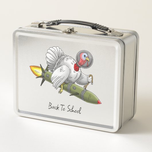Lunch Box Dindon Fusée de la Rentrée Scolaire (Devant)