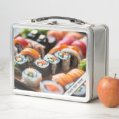 Lunch Box Dîner Sushi et Saumon (En situation)