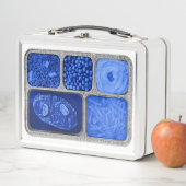 Lunch Box Dîner TV rétro en bleu (En situation)