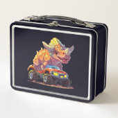 Lunch Box Dino on Wheels : Back to School Adventure Lunch Bo (Devant)