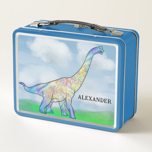 Lunch Box Dinosaur Brachiosaurus ajouter Nom (Dos)