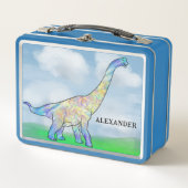 Lunch Box Dinosaur Brachiosaurus ajouter Nom (Devant)