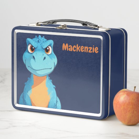 Lunch Box Dinosaur Personalized Name (En situation)