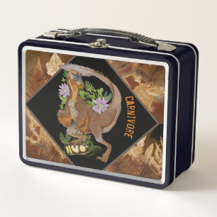 Lunch Box Dinosaur Raptor Jungle Art