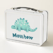 Lunch Box Dinosaur Stegosaurus Nommé Enfants (Dos)