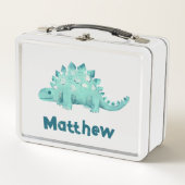Lunch Box Dinosaur Stegosaurus Nommé Enfants (Devant)