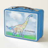 Lunch Box Dinosaure Brachiosaure ajouter Nom (Dos)