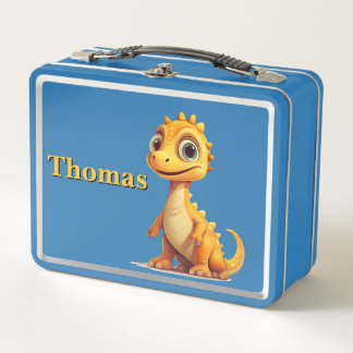 Lunch Box Dinosaure Jaune