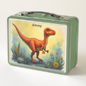 Lunch Box Dinosaure orange (Dos)