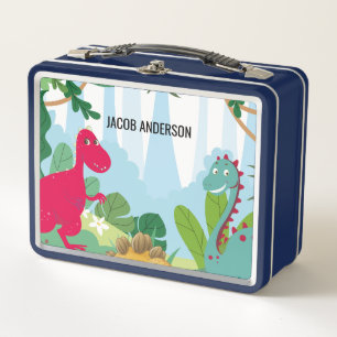 Lunch Box Dinosaure personnalisé Retour à l'école Nom