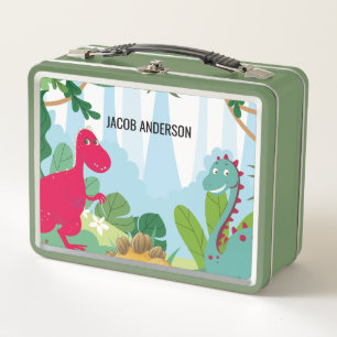 Lunch Box Dinosaure personnalisé Retour à l'école Nom
