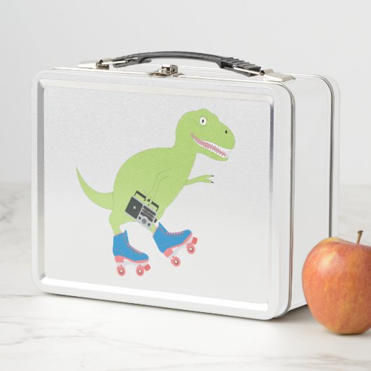 Lunch Box Dinosaure Roller Skating Radio (En situation)