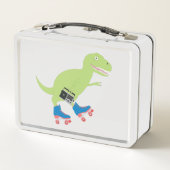 Lunch Box Dinosaure Roller Skating Radio (Dos)
