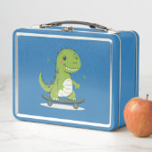 Lunch Box Dinosaure Skateboard (En situation)