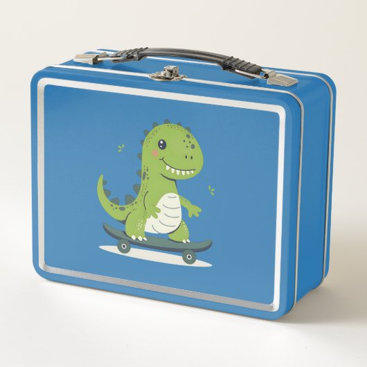 Lunch Box Dinosaure Skateboard (Devant)