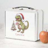 Lunch Box Dinosaure sucre de canne de Noël mignon (En situation)