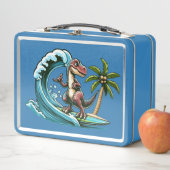 Lunch Box Dinosaure tropical du surf (En situation)