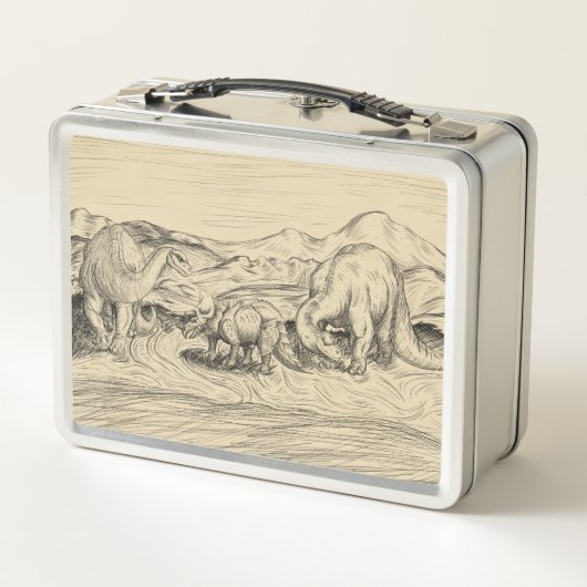 Lunch Box Dinosaures classiques (Dos)