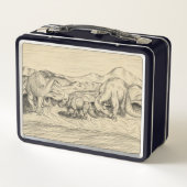 Lunch Box Dinosaures classiques (Dos)