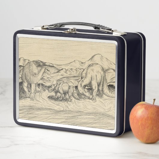 Lunch Box Dinosaures classiques (En situation)