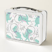 Lunch Box Dinosaures de l'espace, Dinosaures mignons, Navire (Dos)