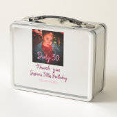 Lunch Box Dirty 30 Anniversaire ajouter nom rose ajouter dat (Dos)