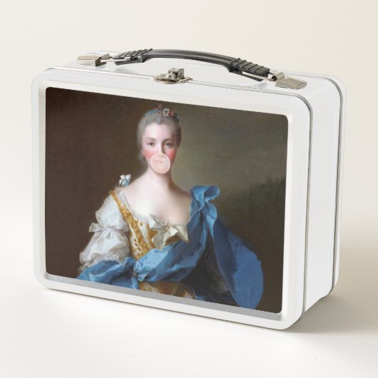 Lunch Box Divas du bubble gum avec Papillon Bleu (Devant)