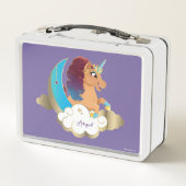 Lunch Box Divine la licorne | Lune et nuages (Dos)