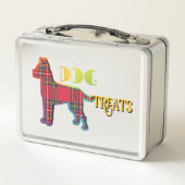Lunch Box DOG TRAATS Red Plaid Old School (Dos)