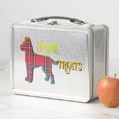 Lunch Box DOG TRAATS Red Plaid Old School (En situation)