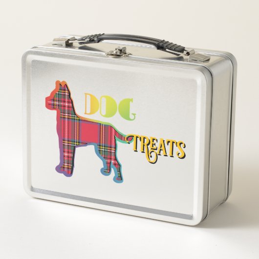Lunch Box DOG TRAATS Red Plaid Old School (Devant)
