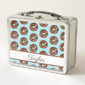 Lunch Box Donut Sweet Girl Motif Nom personnalisé (Devant)
