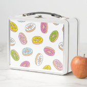 Lunch Box Doodle beiguts motif, design sans soudure. (En situation)