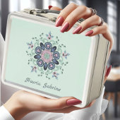 Lunch Box Doodles de mandala modernes turquoise et rose