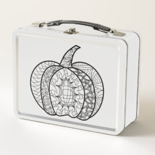 Lunch Box Doodles d'Halloween boho mandala citrouilles Autom
