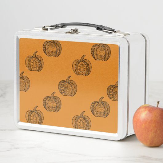 Lunch Box Doodles d'Halloween boho zentangles citrouille Aut (En situation)